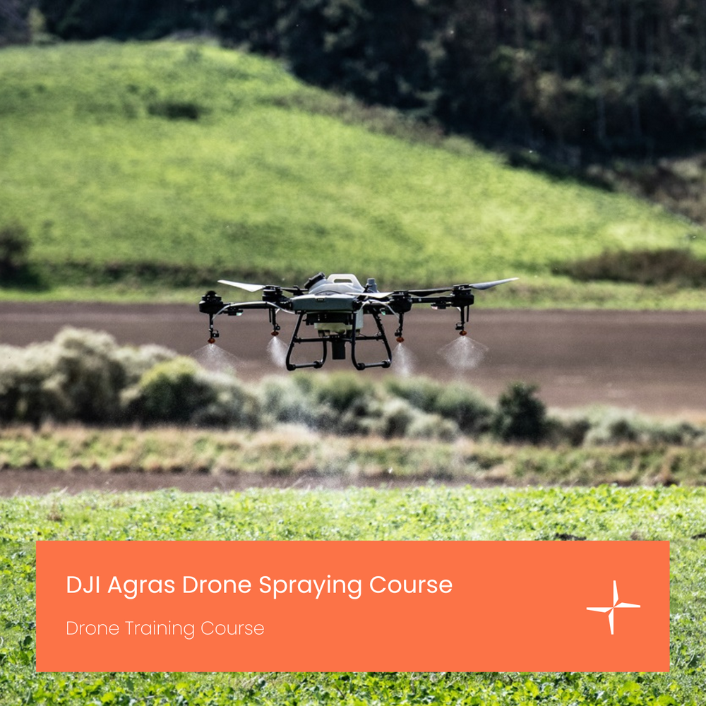 DJI Agras drone spraying course.