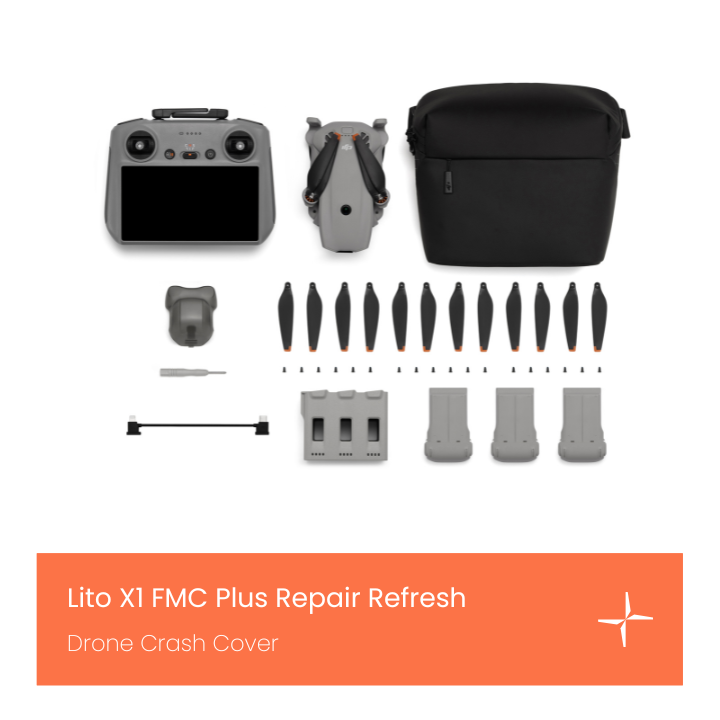 DJI Lito X1 Fly More Combo Plus (RC 2) Repair Refresh.