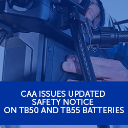 CAA issues updated safety notice on TB50 and TB55 batteries