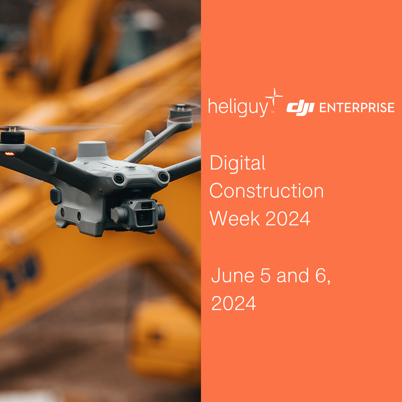 heliguy™ and DJI Enterprise To Exhibit At Digital Construction Week 2024