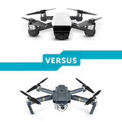 DJI Spark VERSUS DJI Mavic Pro