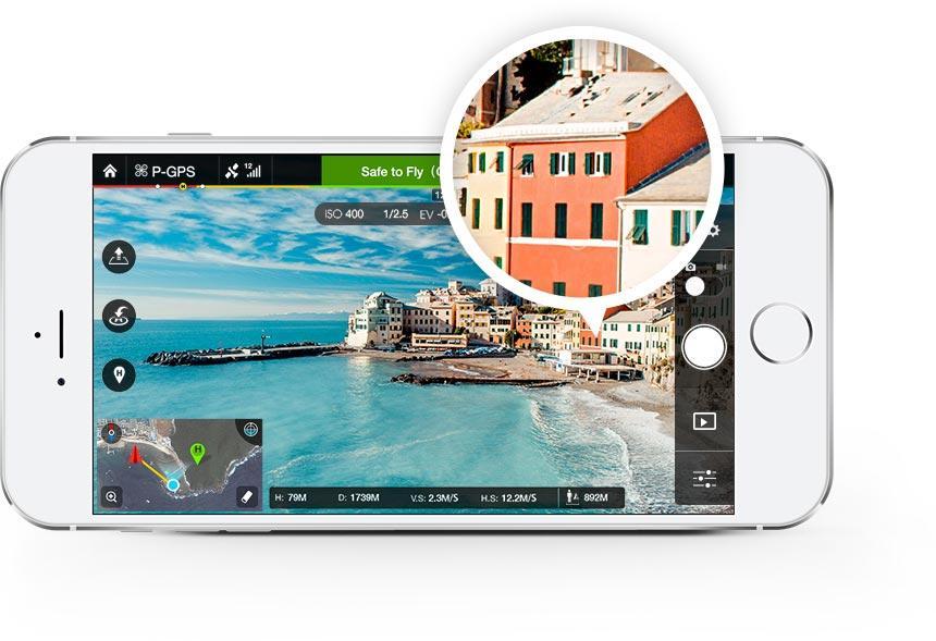 DJI GO app for Phantom 3, Inspire 1 and Matrice 100