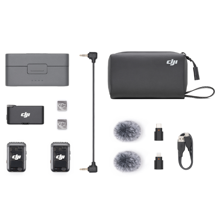 DJI Mic 2 with charging case.