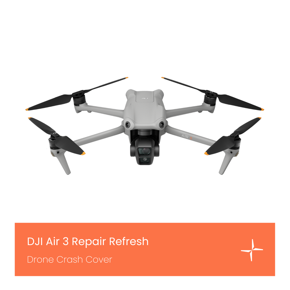 DJI Air 3 Repair Refresh drone crash cover.