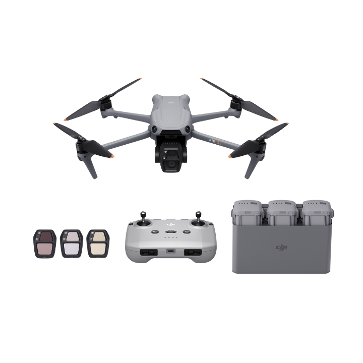 DJI Air 3S Fly More Combo with DJI RC-N3 controller.