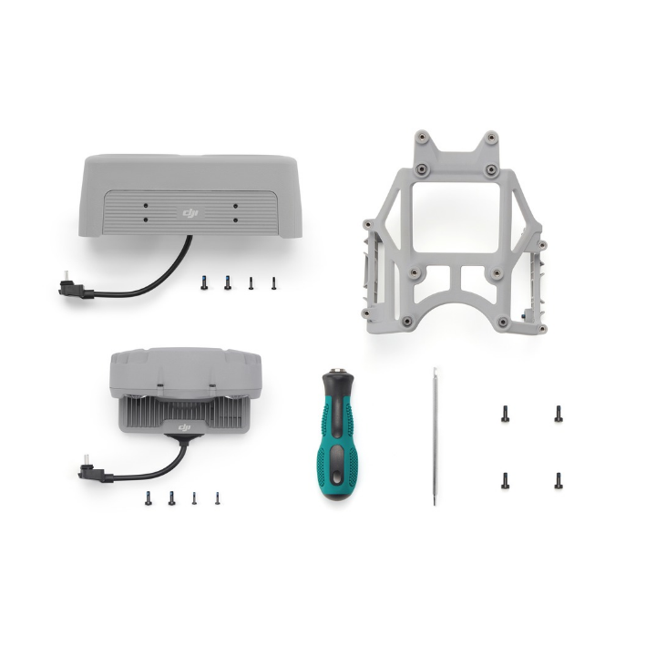 DJI AL2D Spotlight & DJI AS2D Speaker with DJI M5TD Series Mount Kit.