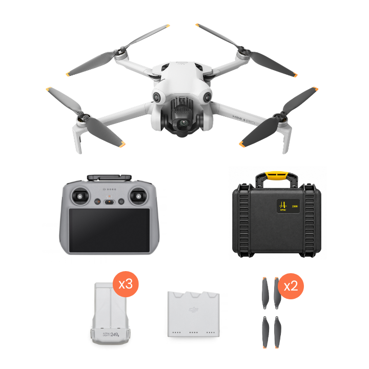 Approved Used Grade B Mini 4 Pro Fly More Combo (RC 2 and HPRC Case)